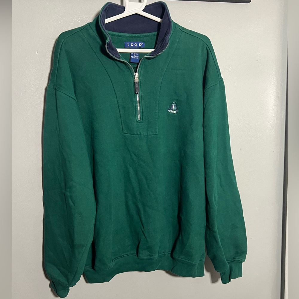 Vintage IZOD Quarter Zip Sweatshirt